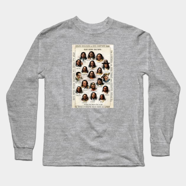 19th C. Indian Medicine Poster Long Sleeve T-Shirt by historicimage